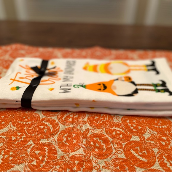 Halloween Gnome Kitchen Towels Set Of 2, Trick Or Treat With My Gnomies Towels - Picture 10 of 16